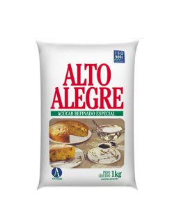 Açúcar Refinado Alto Alegre - Pacote de 1kg ou 5kg