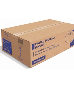 Papel Toalha Bobina 100% Celulose TR Soft Indaial 6x200mt