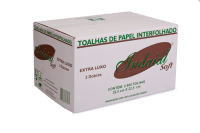 Papel Toalha Interfolha 22,5x21 100% Celulose 3 Dobras Soft Indaial 2400 folhas