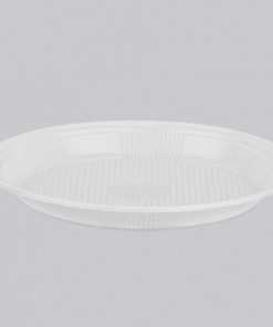 Prato Plástico 15cm Branco com 10 unidades