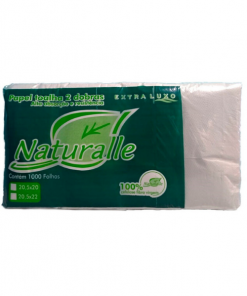* Papel Toalha Interfolha 20,5x22,5 25 Gramas 100% Celulose Naturalle Kraft 5000 folhas