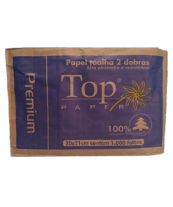 * Papel Toalha Interfolha 20x20,5 Luxo Top Paper 1000 folhas
