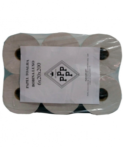 * Papel Toalha Bobina Luxo 4P Papéis 6x200mt