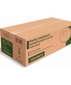 Papel Higiênico Interfolha Cai Cai 9,6x20,5 100% Celulose Soft Indaial 6000 folhas
