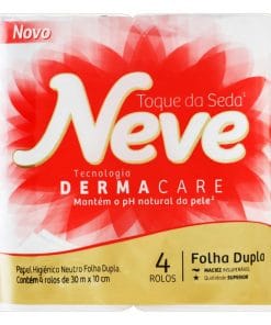 Papel Higiênico Folha Dupla Neve Derma Care 30 metros