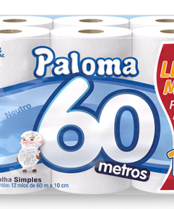 Papel Higiênico Folha Simples Paloma 60 metros
